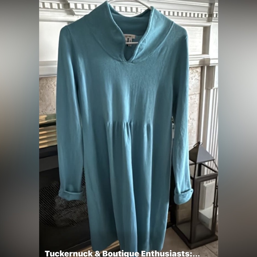 Tyler boe medium tunic Blue Long Sleeve Dress VGUC